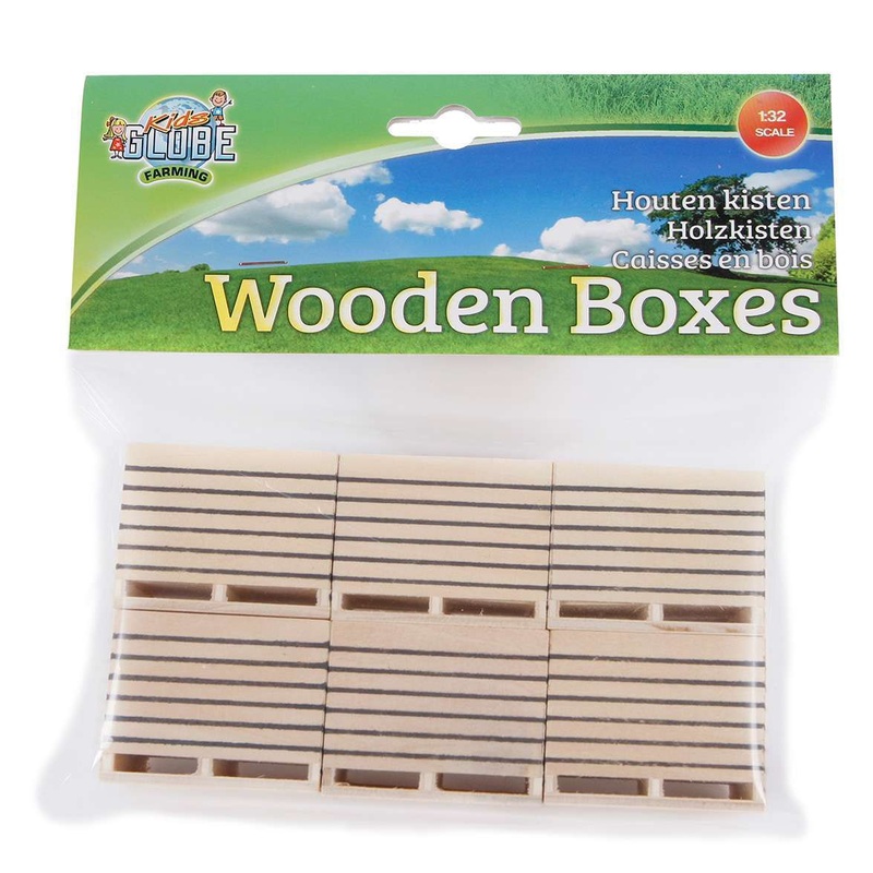 Wooden Potato Boxes 6pk 1:32 Scale