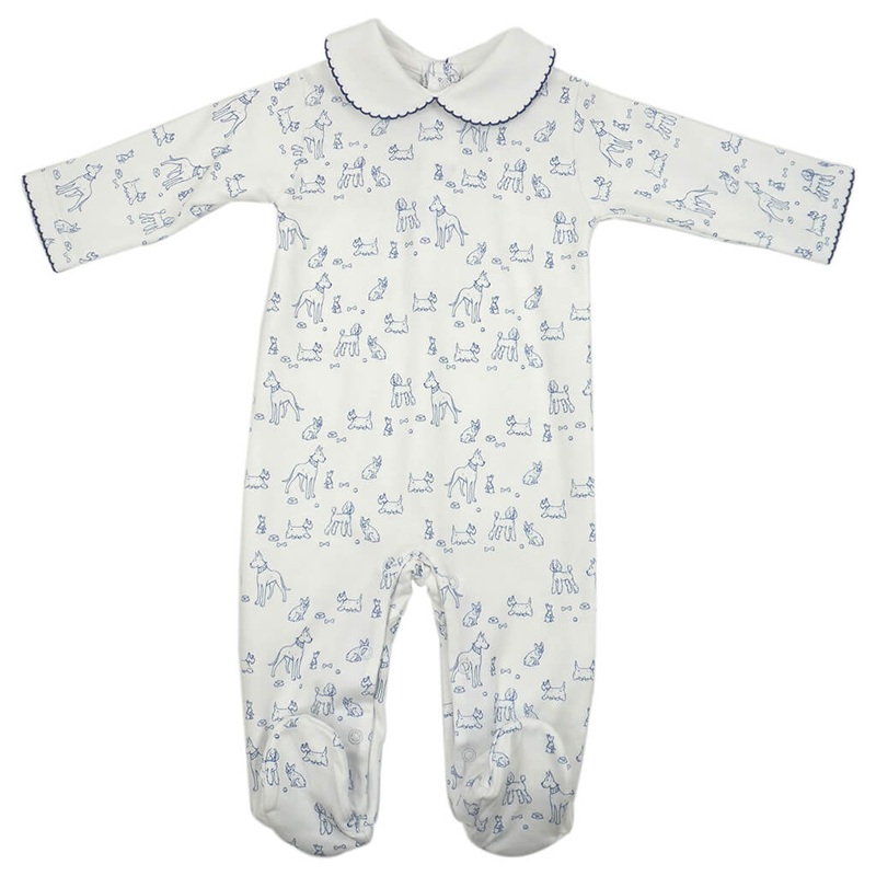 Dogs Pima Cotton Footie Pajamas