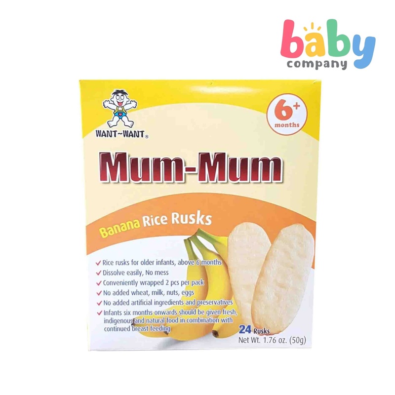 Mum-Mum Rice Rusks 50g – Banana
