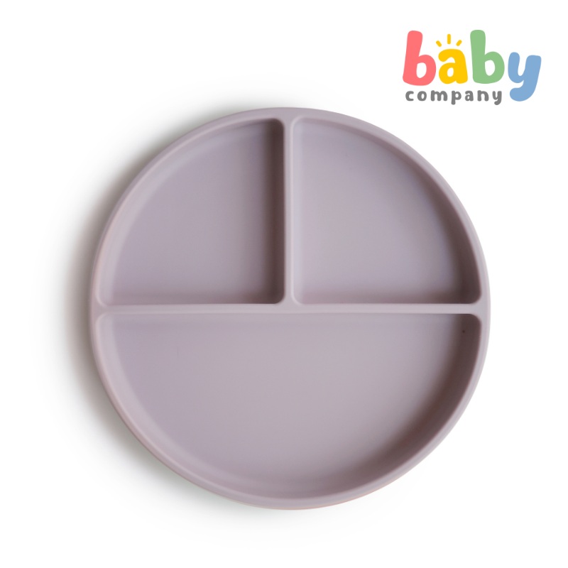 Mushie Silicone Suction Plate – Soft Lilac