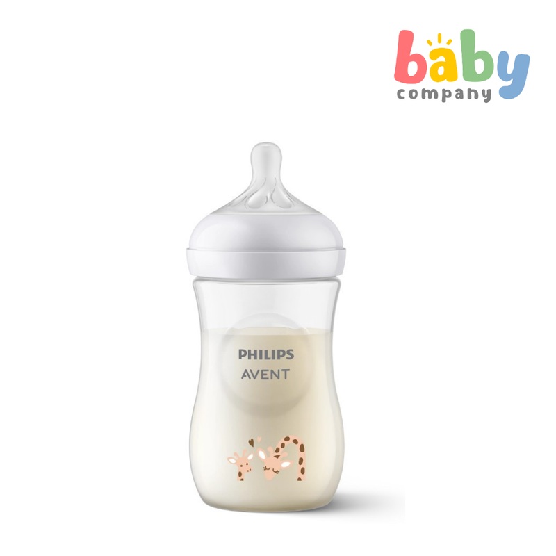 Philips Avent Natural Response Baby Bottle 1m+ – 9oz/260ml, Giraffe