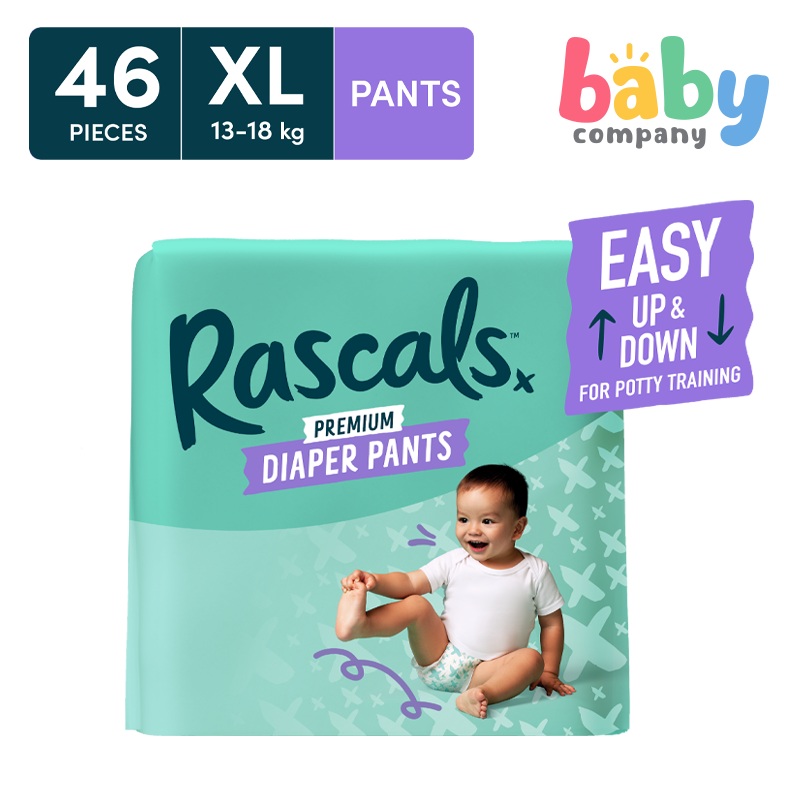 RascalsDiapers Pants, JumboPack – XL,46pads