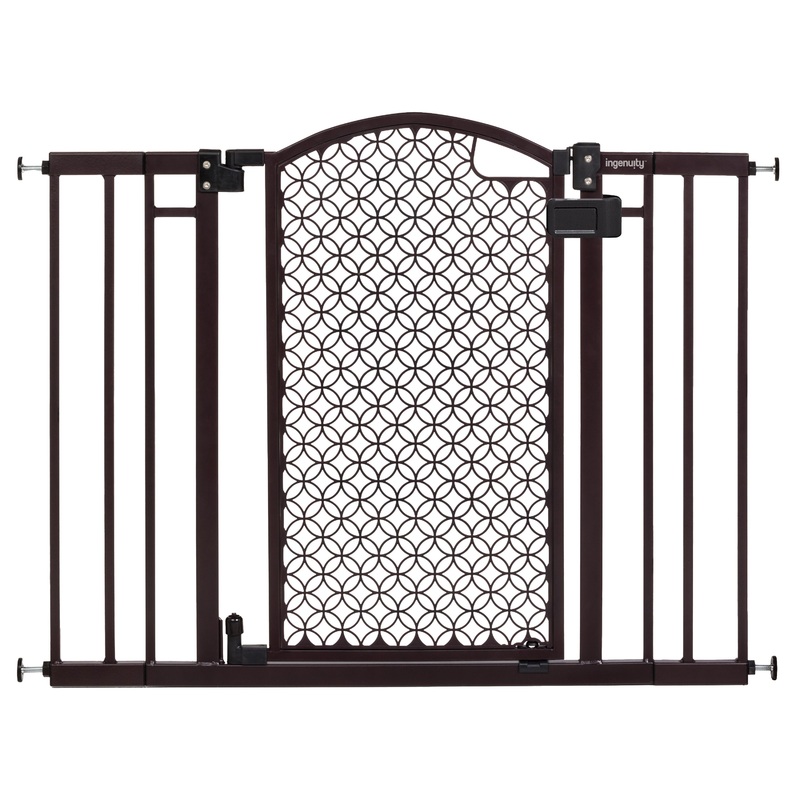 The Doorway 42W Series Pet and Baby Gate, Openings 28″- 42″ Wide, 30″ Tall – Espresso