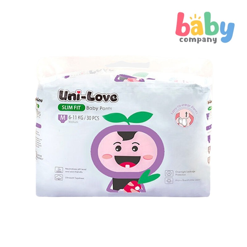 UniLove Slim Fit Baby Pants 30s – Medium Pack of 1