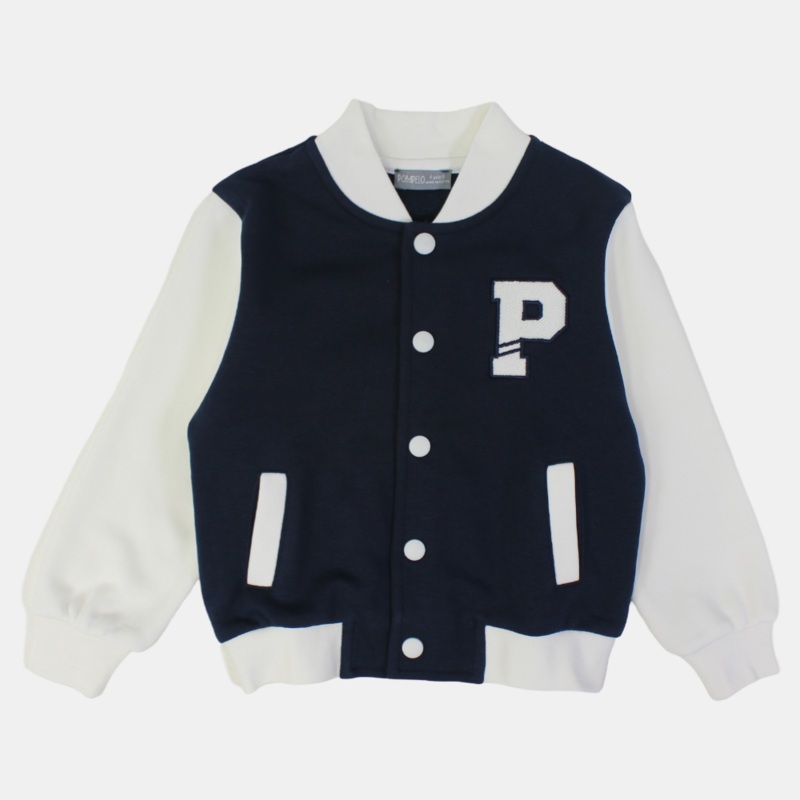 Boys Black/White Long-Sleeved Jacket