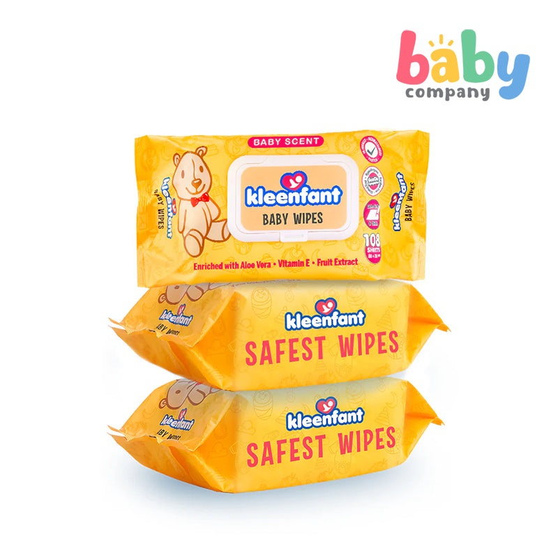 Kleenfant Baby Scent Scented Baby Wipes – 324 Sheets