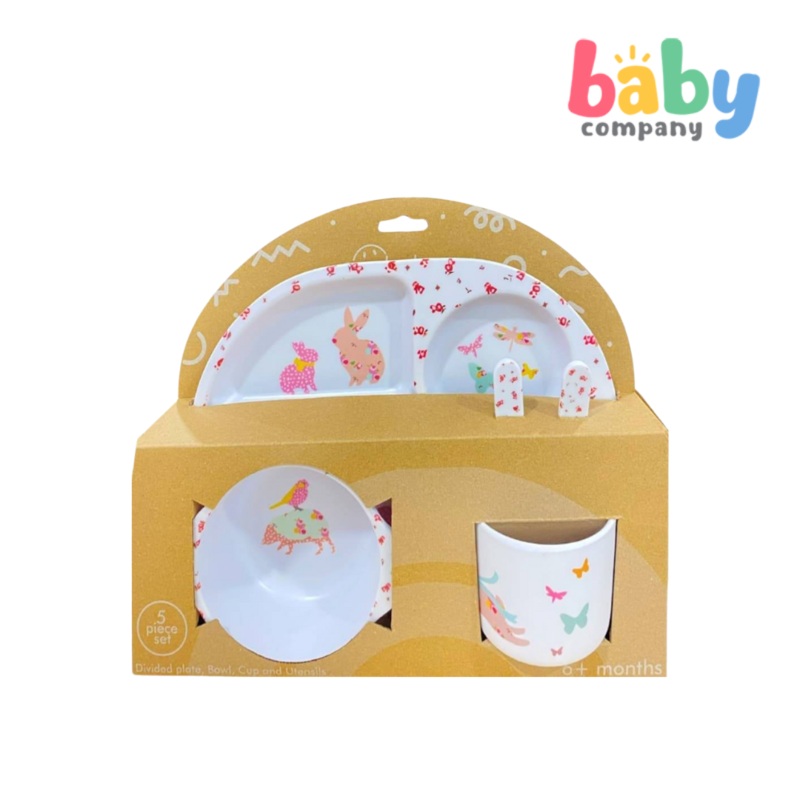 Peekaboo 5pc Melamine Tableware Feeding Set – Deer