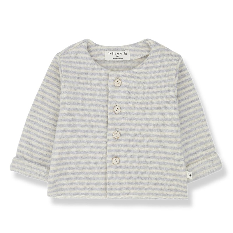 1+ In the Family Striped Lara Jacket – Perla