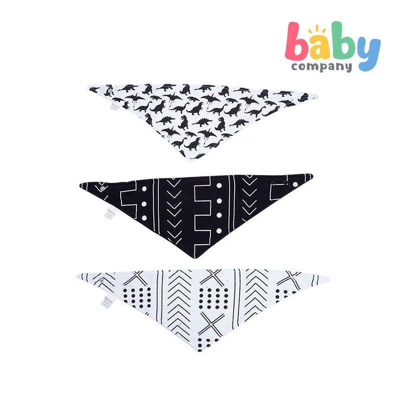 Bloom 3-Piece Bandana Bib – Dino & Abstract
