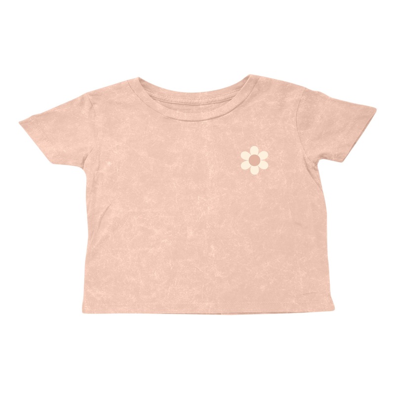 Bloom Short Sleeve Boxy Tee – Mineral Rose