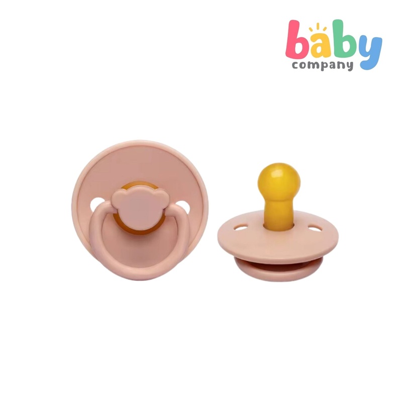 Erduo Baby Pacifier Stage 1 – Teddy Bear, Blush Pink