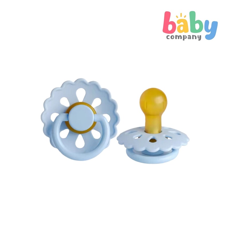 Erduo Baby Pacifier Stage 2 – Daisy Flower, Gray Blue