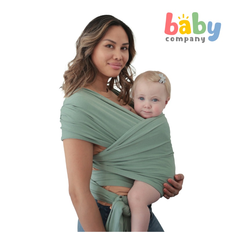 Mushie Baby Carrier Wrap – Roman Green