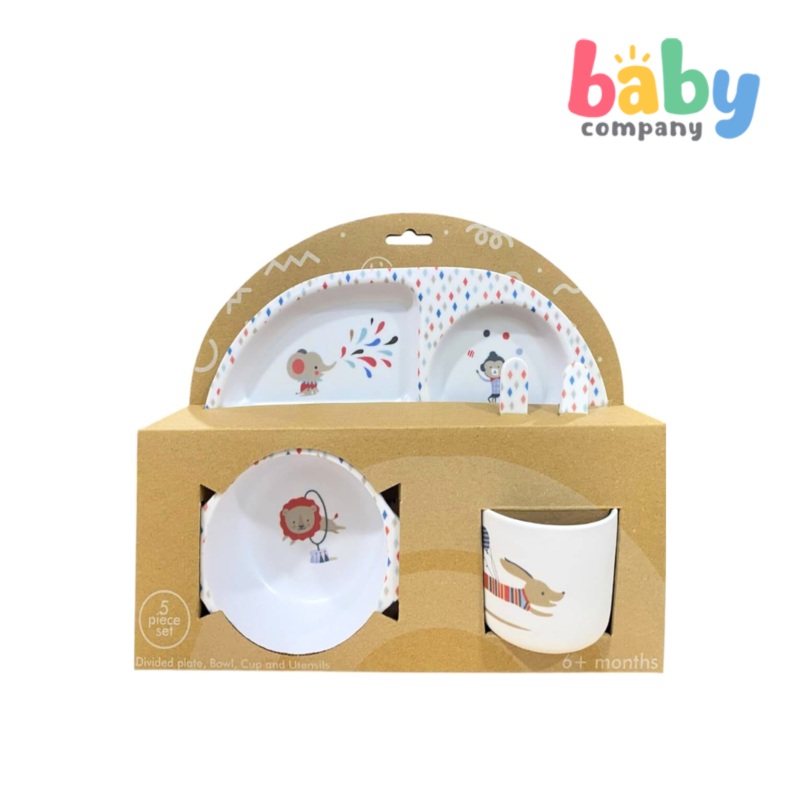 Peekaboo 5pc Melamine Tableware Feeding Set – Bear