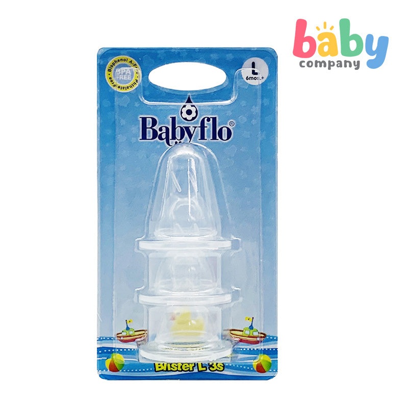 Babyflo Nipple Silicone Blister 3pcs X-Cut