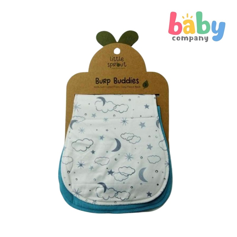 Little Sprout 2pcs Burp Buddies – Clouds