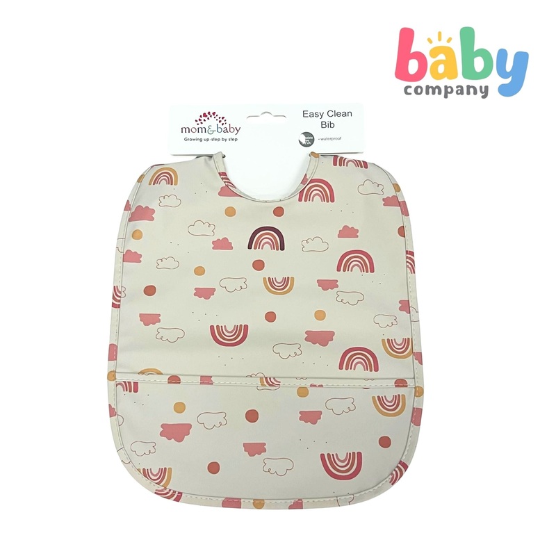 Mom & Baby Easy Clean Bib – Rainbow