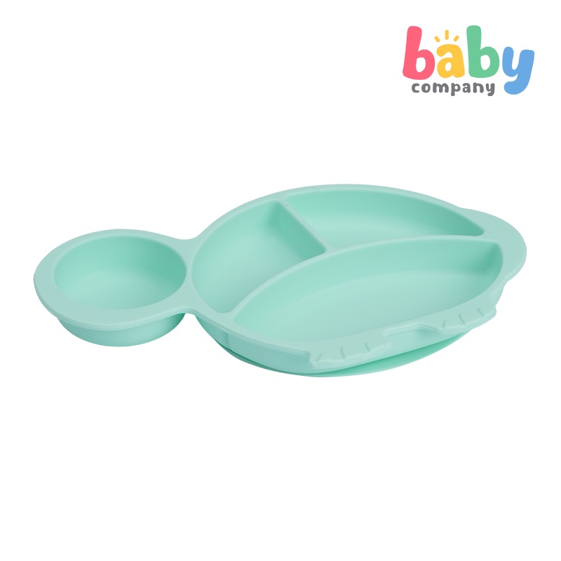 Mom & Baby Silicone Plate – Turtle, Turqoise