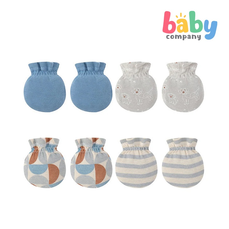 Mothers Choice 4 Pack Baby Mittens – Dog