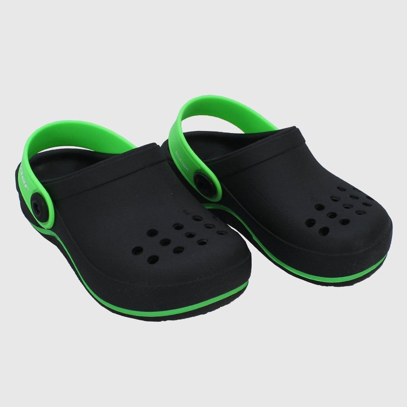 Rider Unisex Black/Green Clogs Slippers