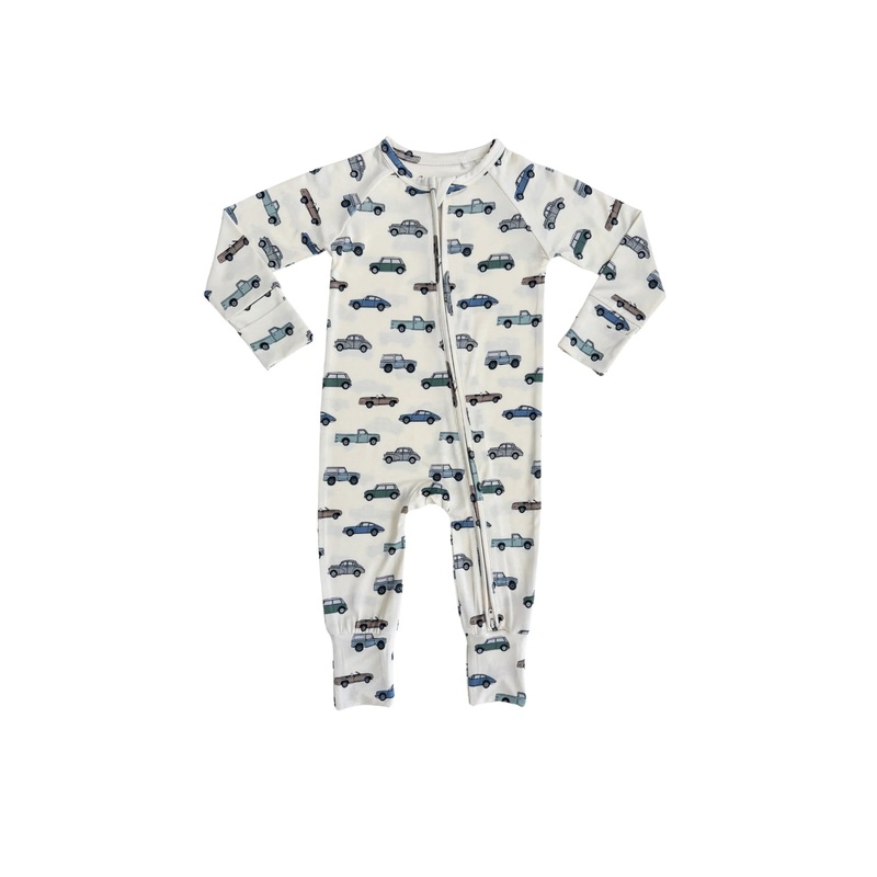 Zipper Romper – Vintage Cars
