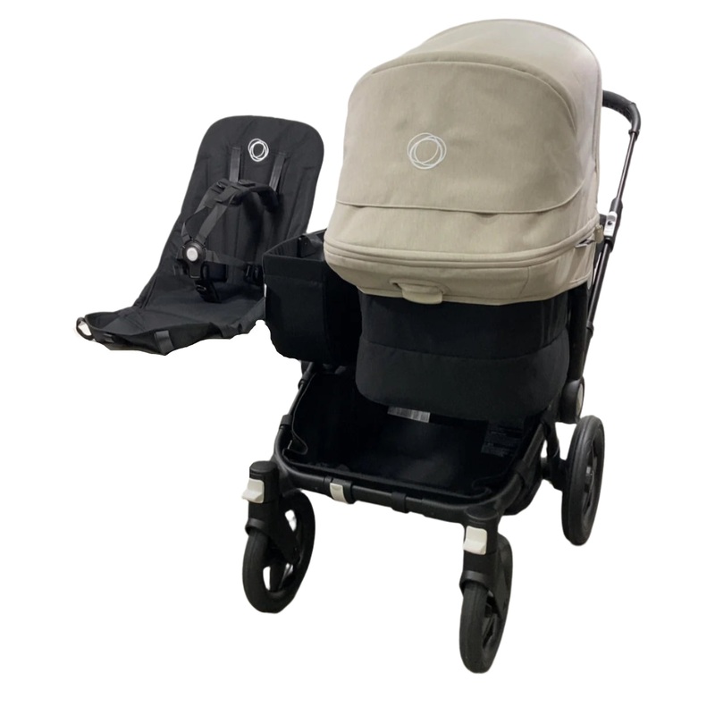 Bugaboo Donkey 5 Mono Stroller, 2025, Black, Midnight Black, Misty White