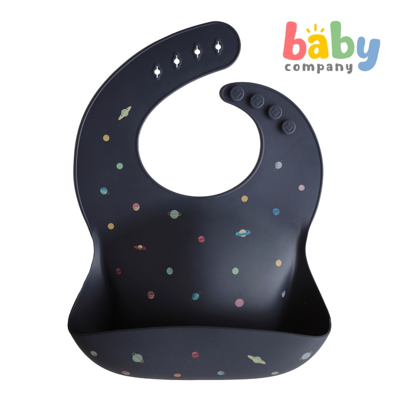 Mushie Silicone Bib – Planets
