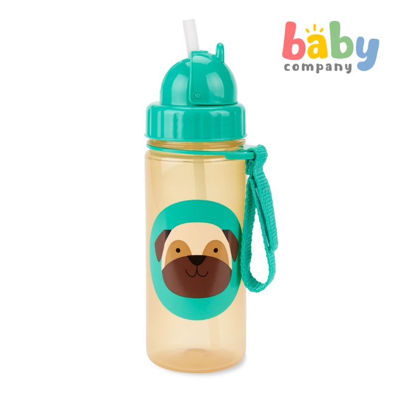 Skip Hop Zoo 13 oz Straw Bottle – Pug