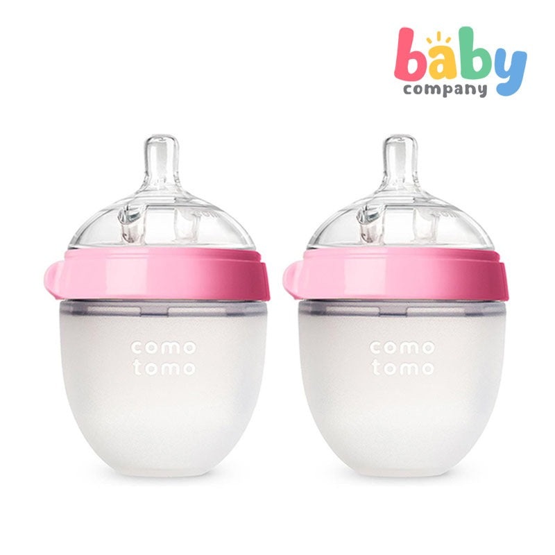 Comotomo 2-pack Silicone Bottles 150ml Pink