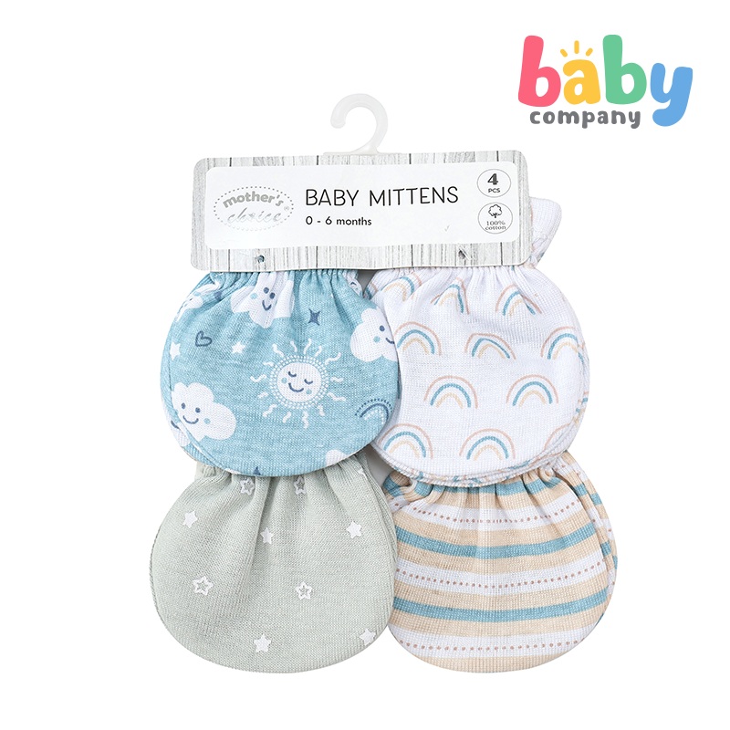 Mothers Choice 4 Pack Baby Mittens – Little Dreamer
