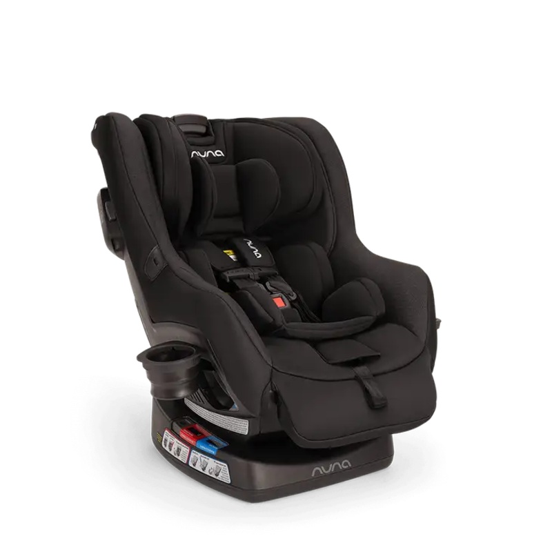Nuna RAVA Convertible Car Seat, Caviar, 2025