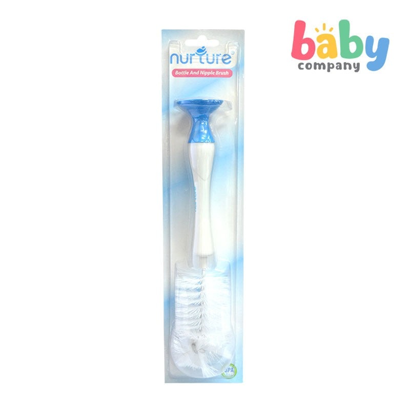 Nurture Polypropylene Bottle And Nipple Brush – Blue