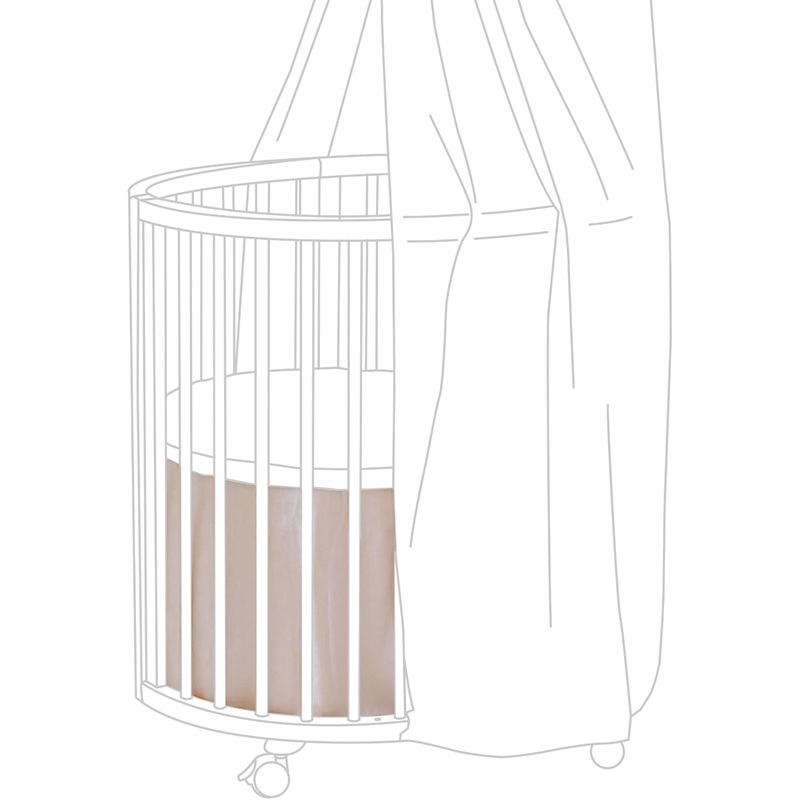 Stokke Sleepi Mini Bed Skirt, Blush, V3