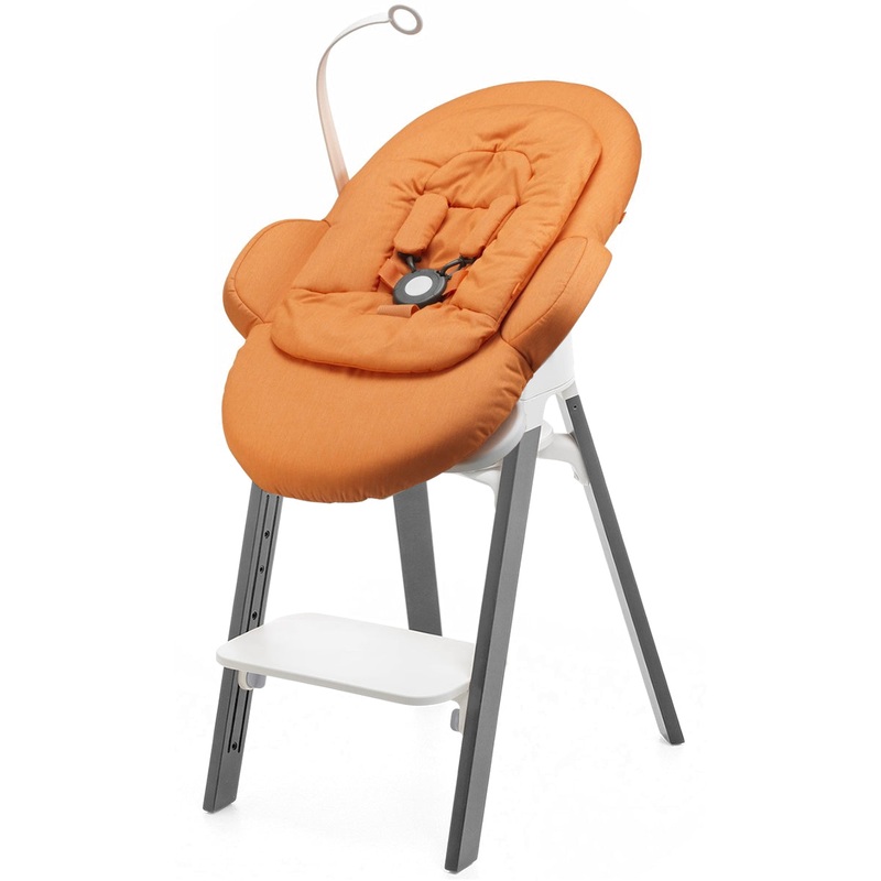 Stokke Steps Newborn Bouncer Seat – Storm Grey/Orange