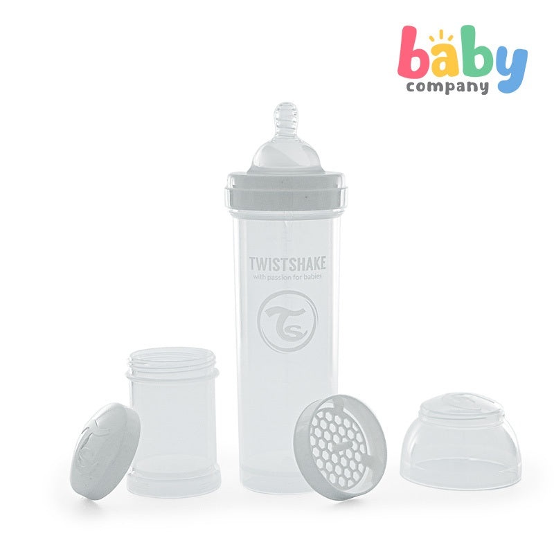 Twistshake Feeding Bottle Anti-Colic 330ml – White