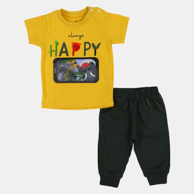 Baby Boys Cotton Pajama Set  Multicolor