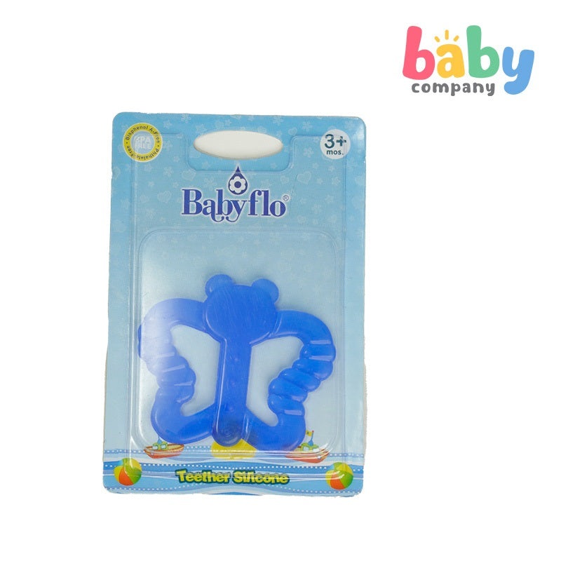 Babyflo Teether Silicone Blue