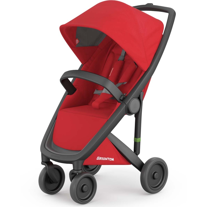 Greentom Classic Stroller – Black/Red