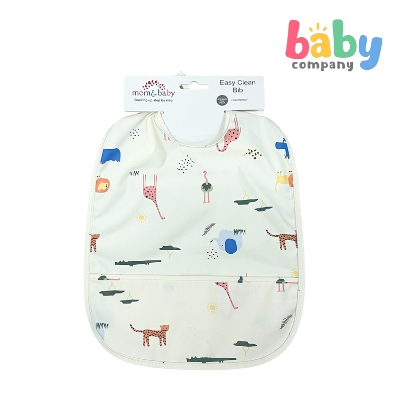 Mom & Baby Easy Clean Bib – Animals