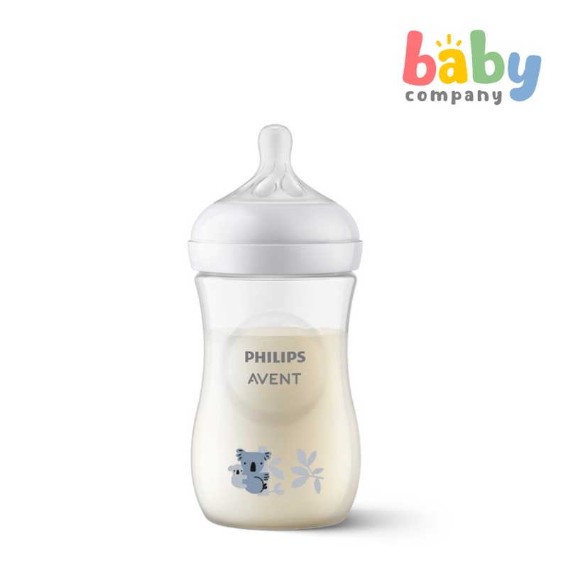 Philips Avent Natural Response Baby Bottle 1m+ – 9oz/260ml, Koala
