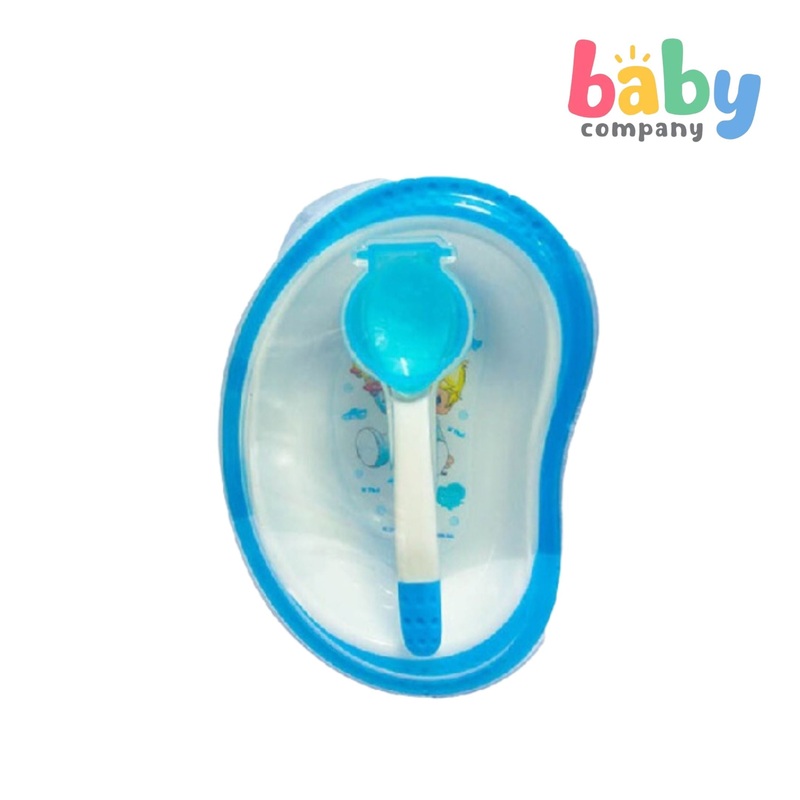 Precious Moments Feeding Bowl With Spoon Blue