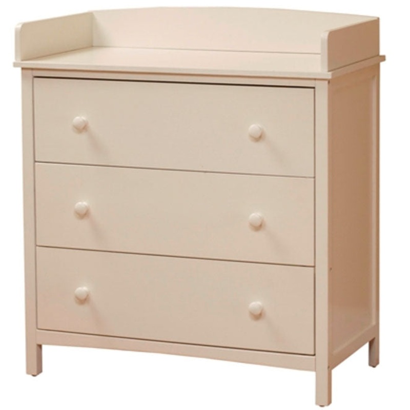 SB2 Simple 3 Drawer Dresser in White
