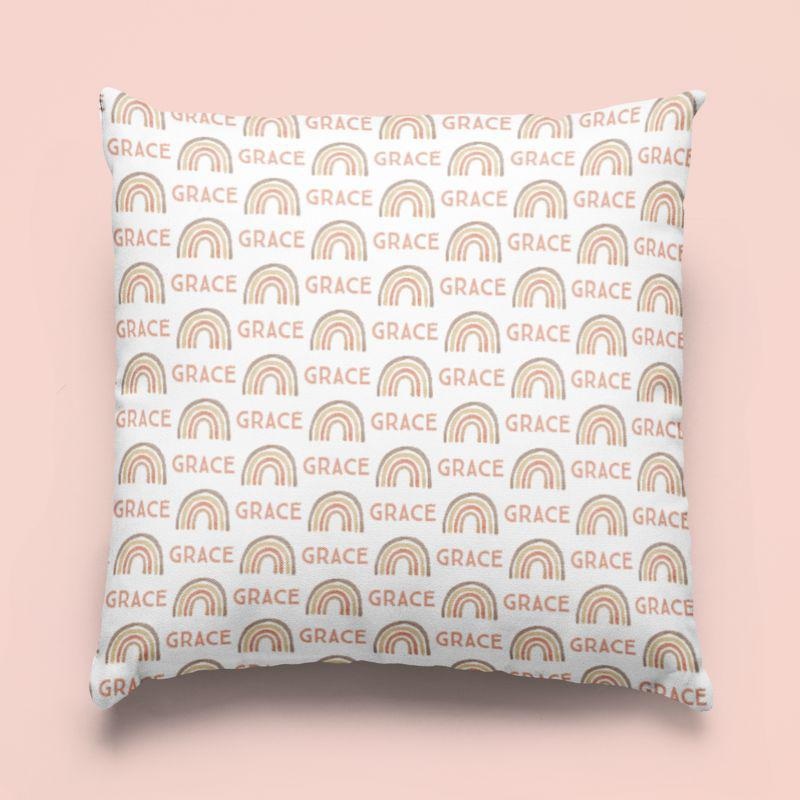 Sugar + Maple Custom Pillow | Rainbows