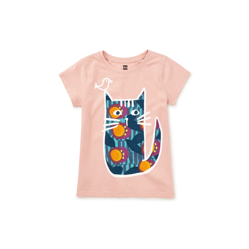 Tea Collection Passion Fruit Cat Graphic Tee