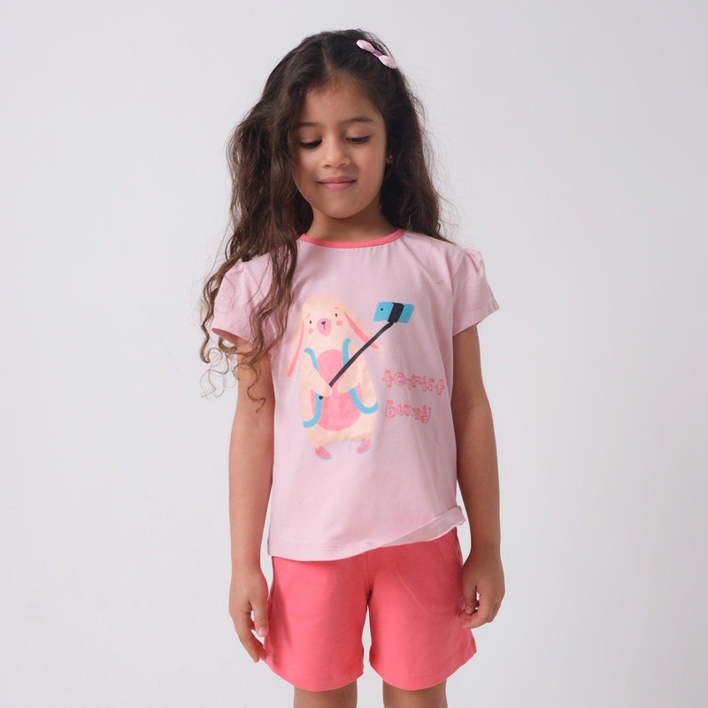 “Tourist Bunny” Sleeveless Pajama