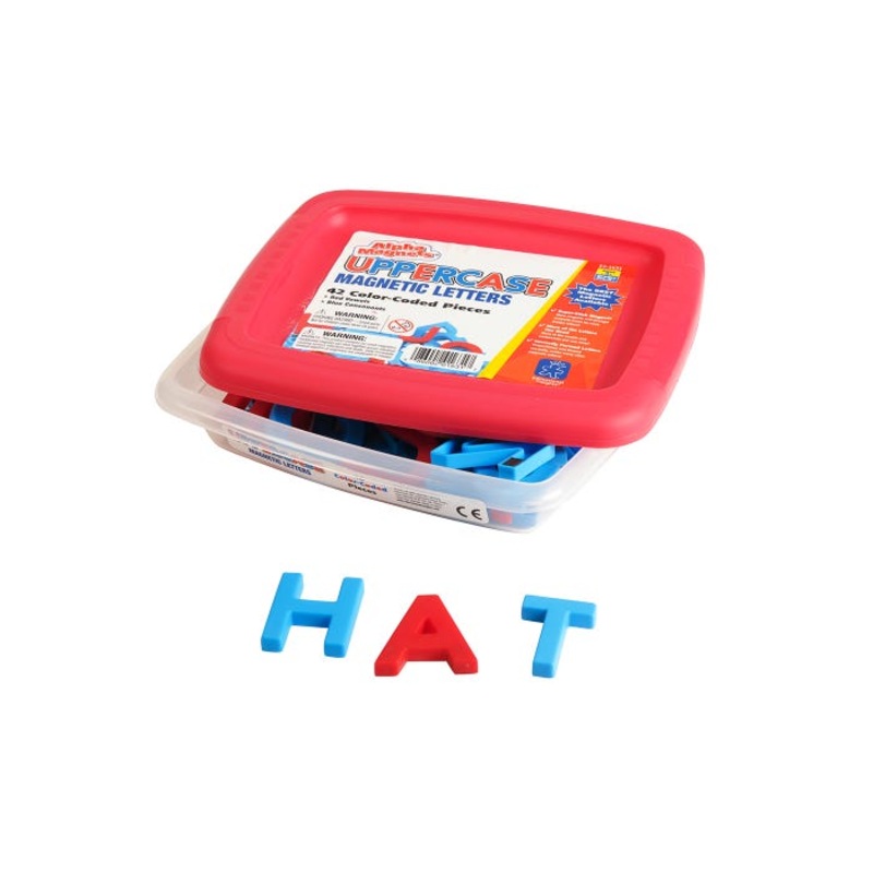 AlphaMagnets Color-Coded Uppercase, 42 Pieces