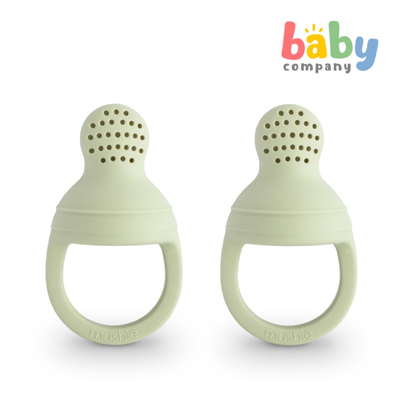 Mushie Silicone Fresh Food Feeder 2-pack – Sage
