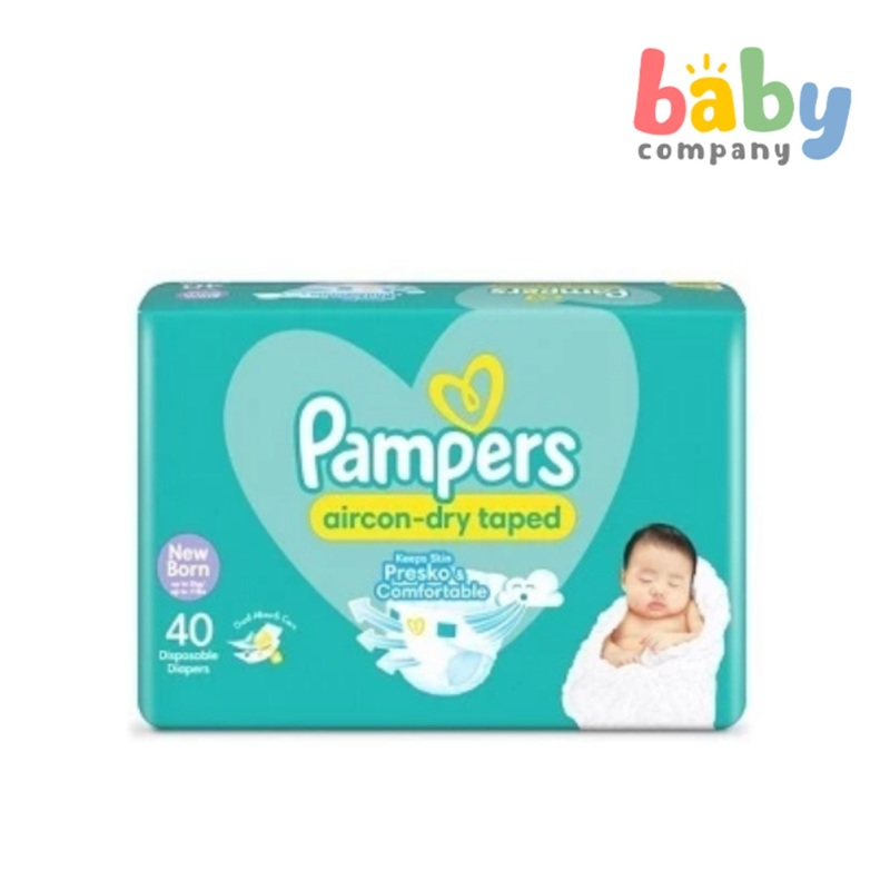 Pampers Baby Dry Taped Diapers – Jumbo Pack – Newborn 40s
