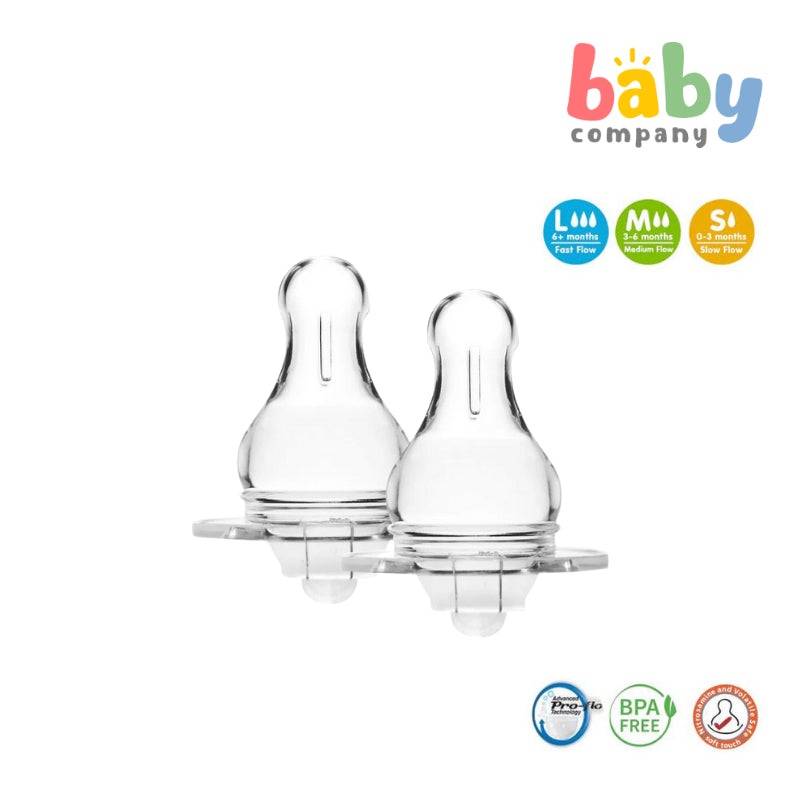 Pur Baby Advance Proflo Nipple, Pack of 2 – Small
