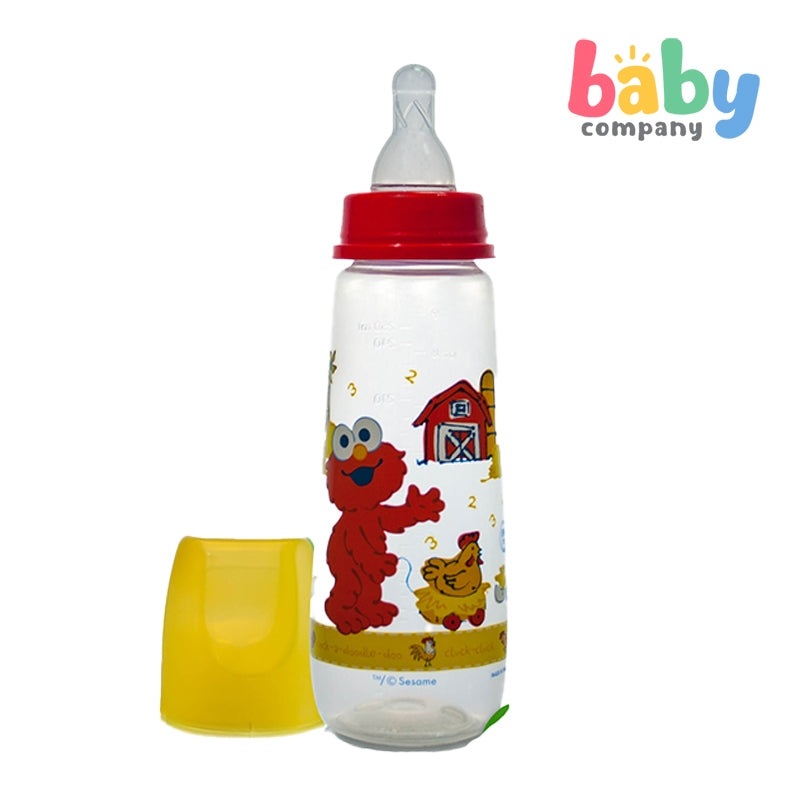 Sesame Beginnings 9 oz Feeding Bottle Red